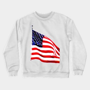 US Flag ( Slightly Glitched) Crewneck Sweatshirt